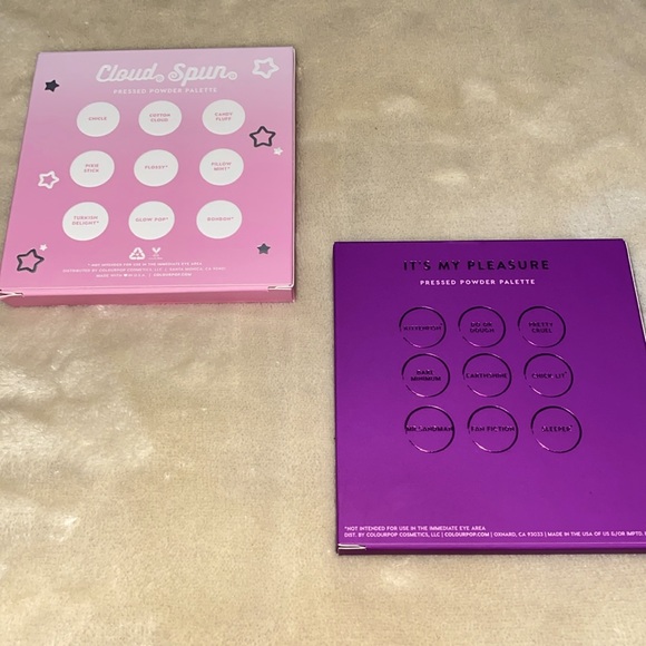 Bundle of 2 COLOURPOP eyeshadow palettes brand new! It’s my Pleasure&Cloud Spun - Picture 2 of 9